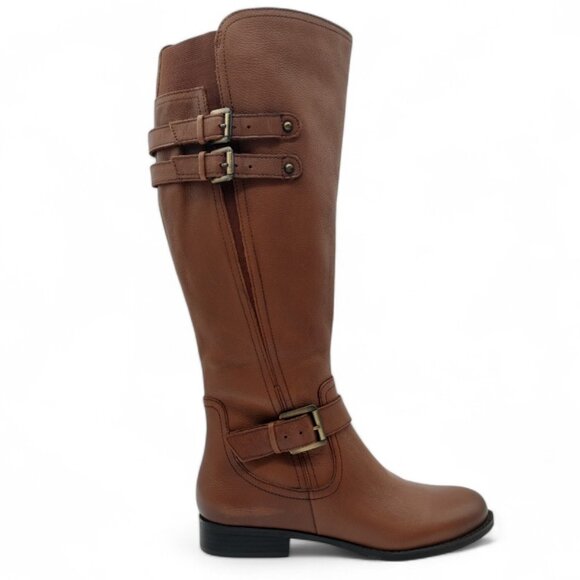 Naturalizer Women's Size 8 Jessie Banana Bread Leather Wide Calf Knee High Boot - Picture 3 of 15